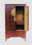 22221382: Petite Armoire de mariage TV Portes Pliantes rouge/noire/nature